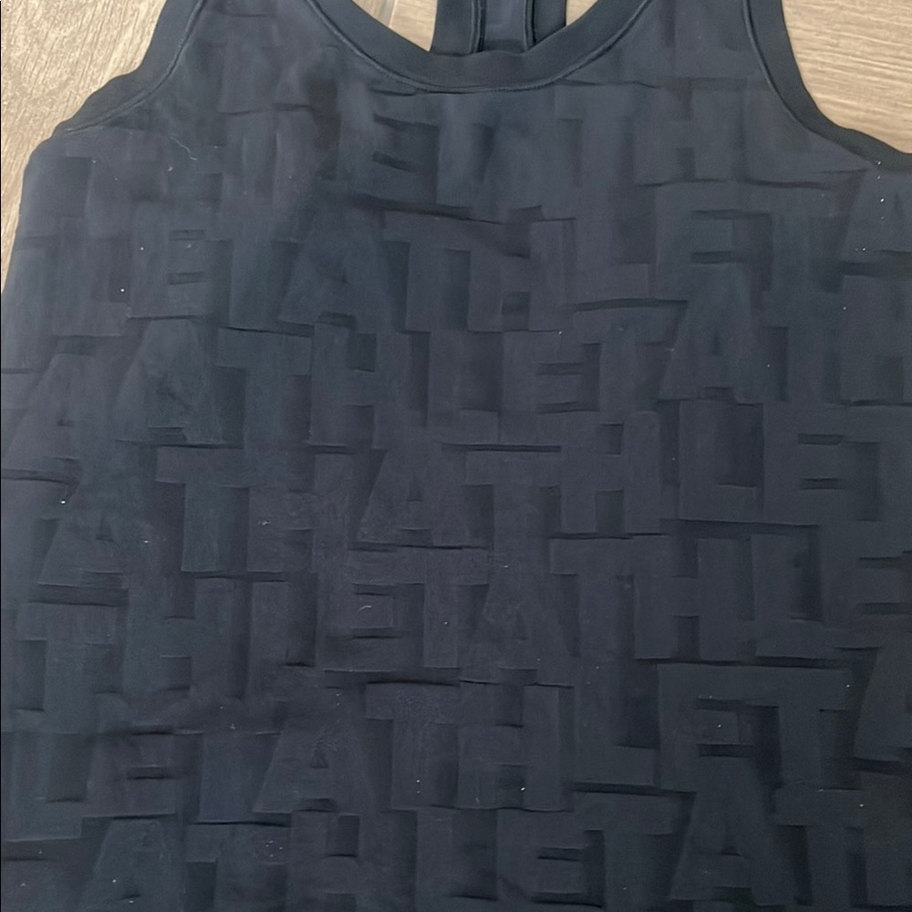 Athleta Black Embossed Momentum Seamless Tank